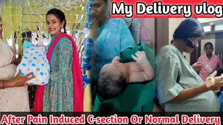 Delivery Vlog🤰 Finally Angel Delivered 👼After 2 days || Pain induced C-section or Normal Delivery