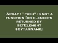 Array : 