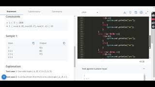 Valid Minimum Solution CodeChef||Starters 49 java