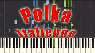 Polka Italienne - Sergei Rachmaninoff [Piano Tutorial] (Synthesia)