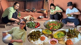 Cooking Beans Fry Recipe, Lentils with Rice in Village||Darjeeling Village Life Style