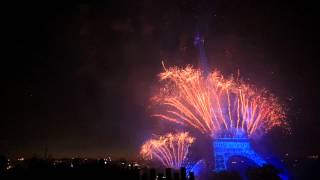 Feu d artifice 14 juillet 2014 Paris tour Eiffel - French NAtional Day Fireworks at Paris