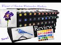 NEW ! Winsor & Newton Promarker Watercolor Marker Review & Demo