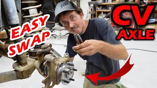 Discover The Easy Step-by-step Process For Swapping To CV Axles! Only Takes 4-5 Tools!!