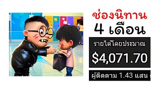 แกะสูตรทำช่องนิทานด้วย AI 4 เดือน คนติดตาม 140,000 คน รายได้ 4,000 เหรียญ