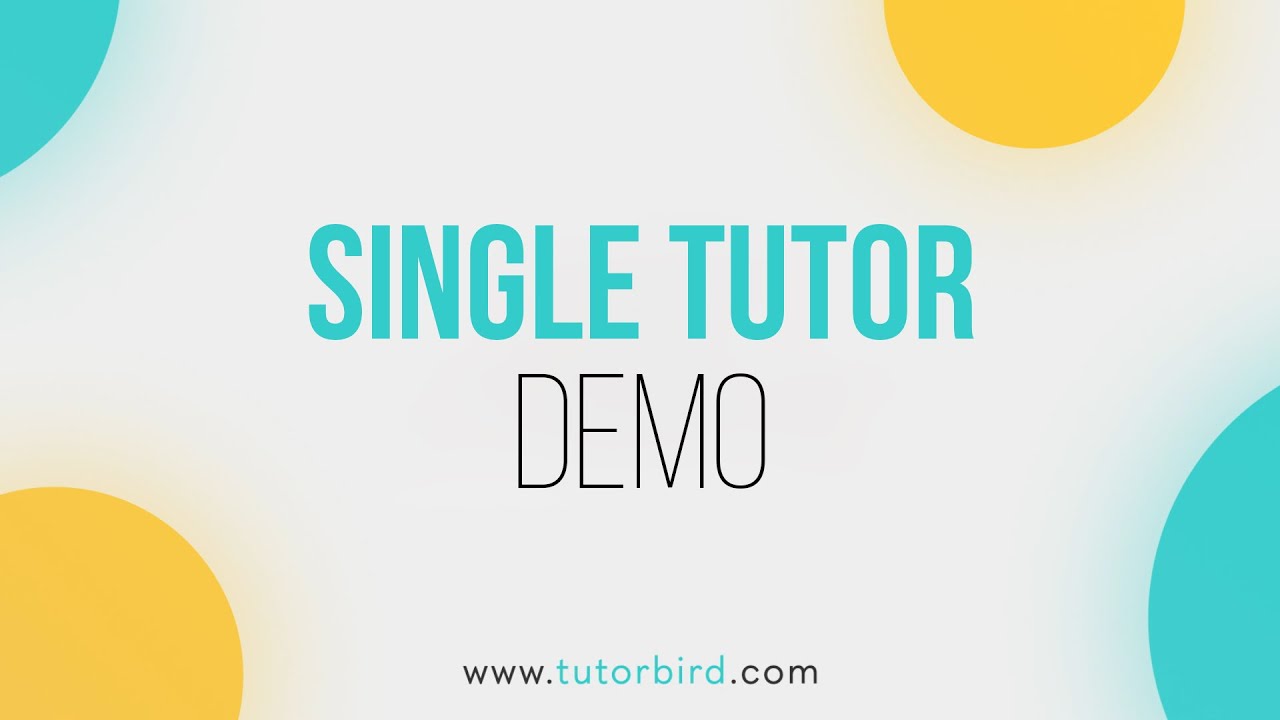Tutorbird Demo Youtube