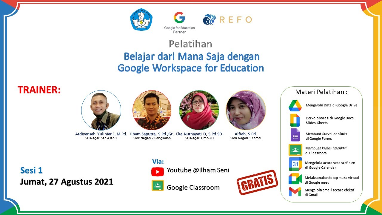 Pelatihan Belajar Dari Mana Saja Dengan Google Workspace For Education ...