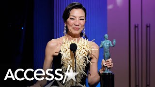 Michelle Yeoh Gets Emotional After History-Making Win At 2023 SAGs
