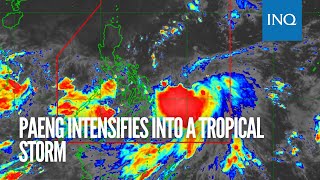 Paeng intensifies into a tropical storm