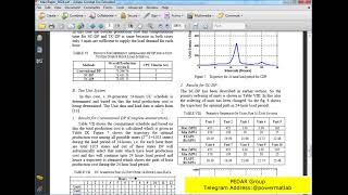 Matlab Simulation file for Solving Power Generating Unit Commitment Problem using DP
