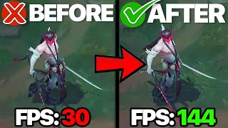 Drastically IMPROVE FPS In League of Legends
