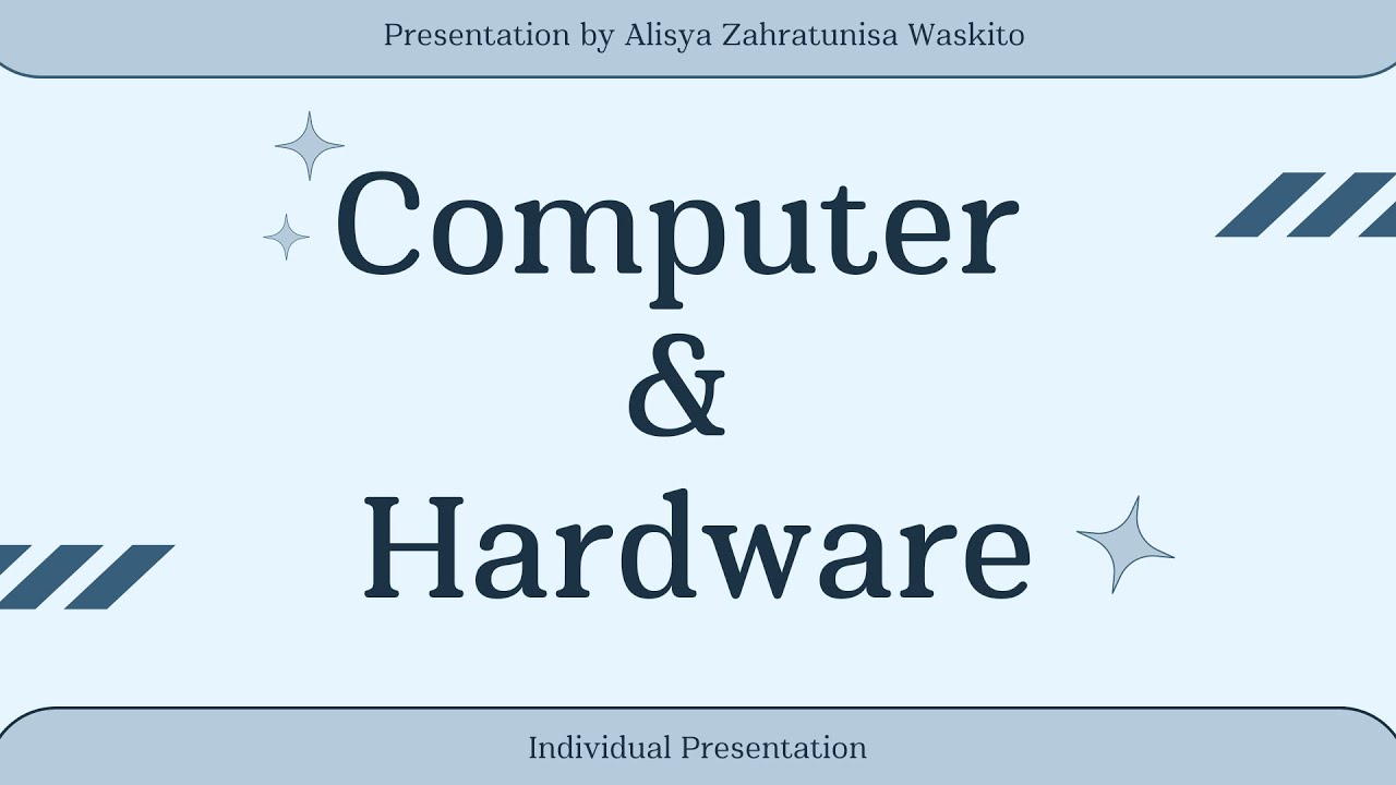Computer Hardware Presentation Youtube