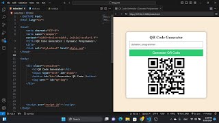 how to create QR Code Generator using html css and javascript
