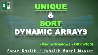 ⚡️Dynamic Arrays Unique & Sort