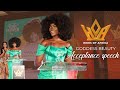 ⁠Heirs of Afrika| Goddess Beauty Acceptance speech ❤️