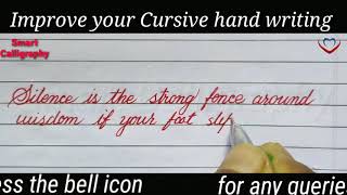 Beautiful cursive handwriting with gel pens | neat and clean hand writing | motivational thoughts