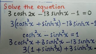 HYPERBOLIC FUNCTIONS