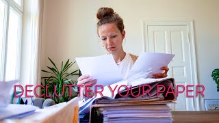 DECLUTTERING MY PAPER - 33 tips and hacks to organize your paper #happyorganizing