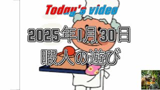 2025年1月30日　暇人の遊び