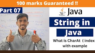 CharAt function in Java string programs in java | Important java programs