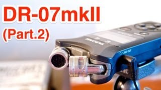 TASCAM DR-07MKII (Part.2)　～ビデオカメラの外部マイクとして使う! (設置・接続編)