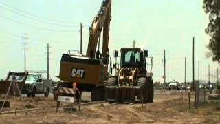 Parking the CAT 374Dl Excavator