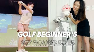 직장인 골린이 브이로그 : 3개월차 골린이 첫 라운딩 준비 🏌🏻‍♀️⛳️ (클럽마련/3개월 스윙기록/골프백구매)