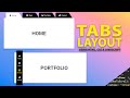 How to Create Tabs Layout using HTML, CSS & JavaScript |  Animated Vertical Tabs Tutorial