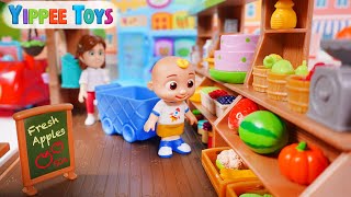 Cocomelon and Peppa Pig go Grocery Shopping to the Framers Market | BEST Compilation Videos for Kids