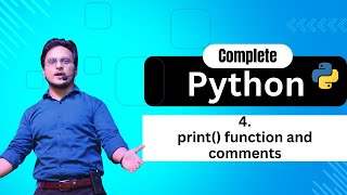 Comments and print function | Python Tutorials | #lecture4 #learnwithamitsir #pythonprogramming