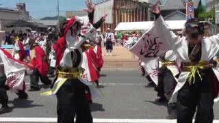 岡山うらじゃ連笑季２０１７銭形祭りで演舞〔中洲演舞場〕