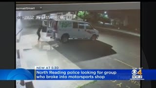 North Reading Police release surveillance video of group stealing motorbikes