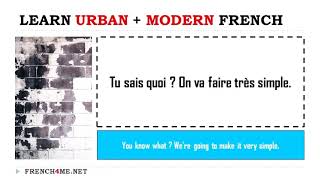 Learn French in 5 minutes I Urban French # 0937