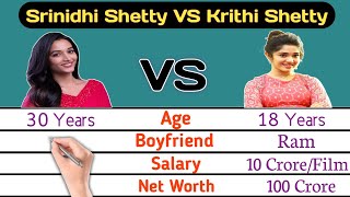Srinidhi shetty vs Krithi shetty comparison 2022 | Comparison video | Srinidhi shetty | Krithi