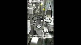 Prefillable Glass syringe filling and closing machine