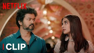 Vijay Meets Pooja Hegde For The First Time | Beast Movie Scene | Netflix India