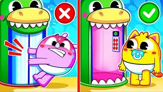 Elevator Safety With Dinosaurs Song | Funny Song For Kids & Nursery Rhymes | Toddler Zoo Yay!