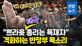 반정부시위대 2만명…태국 정부 \