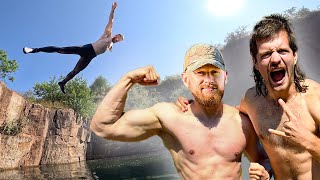 KLIPPENSPRINGEN mit Fritz Meinecke! | 13M Katze \u0026 Doppelte Saltos! Parkour Teil 2 | Jan Schlappen