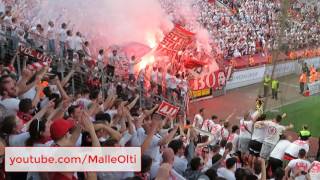 Stimmung der Kölner Fans beim Derby Leverkusen - 1. FC Köln 2:2 (0:1) 13.05.2017 Ultras Effzeh