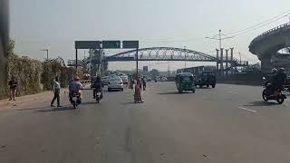 Morning View Dhaka City Road | Mirpur To kuril BishwoRoad মিরপুর থেকে কুড়িল বিশ্বরোডের সকালের দৃশ্য