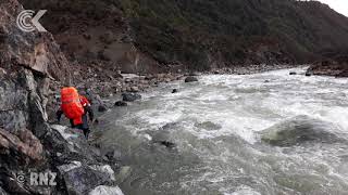 Hiker rescued from flooded Tasman river after message to Texas