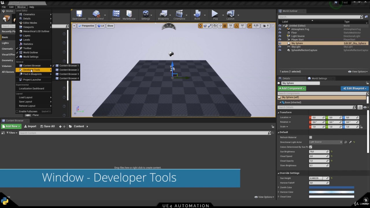 Unreal Engine Automation - Getting Ready For Python Scripting - YouTube