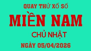 Quay thử kết quả xổ số Miền Nam ngày 05/04/2026.XS Tiền Giang - Kiên Giang - Đà Lạt