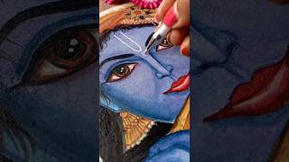 Cute Krishna ji painting😍❤️with watercolor|| Jai shree Krishna 🥰|| #shorts