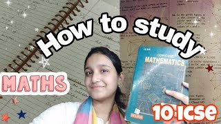 How to prepare maths for 10th icse | My strategy