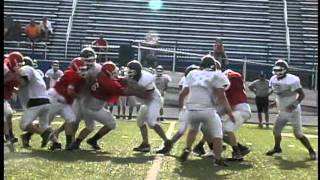 2011 football scrimmage  Huron vs Milbury Lake