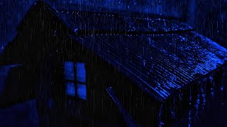 Overcome Insomnia with the Sound of Heavy Rain on the Roof of an Old House at Night