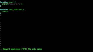 04 VIM Basic Builtin Tab Autocompletion 2017