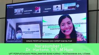 Webinar Pembinaan, Pengelolaan, dan Pengembangan Perpustakaan SD, SMP, SMA/SMK Kabupaten Blitar